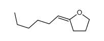 2-hexylideneoxolane Structure