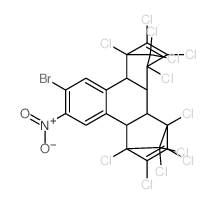 1,4:5,8-Dimethanotriphenylene,10-bromo-1,2,3,4,5,6,7,8,13,13,14,14-dodecachloro-1,4,4a,4b,5,8,8a,12b-octahydro-11-nitro- Structure