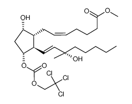 (15S)-15-methyl-PGF2α methyl ester 11-(trichloroethylcarbonate)结构式