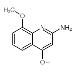 2-AMINO-4-HYDROXY-8-METHOXYQUINOLINE Structure