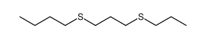 1-butylsulfanyl-3-propylsulfanyl-propane Structure