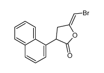 5-(bromomethylidene)-3-naphthalen-1-yloxolan-2-one Structure