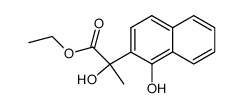 ethyl 2-hydroxy-2-(1-hydroxynaphthalen-2-yl)propanoate Structure