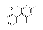 5-(2-methoxyphenyl)-2,4,6-trimethylpyrimidine结构式