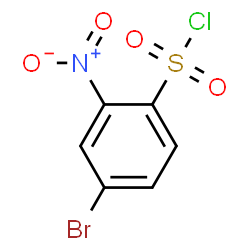 4-bromo-2-nitrobenzene-1-sulfonyl chloride结构式