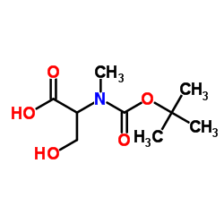 N-Methyl-N-{[(2-methyl-2-propanyl)oxy]carbonyl}serine Structure