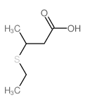 3-(乙硫基)丁酸结构式