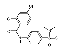 2,4-dichloro-N-[4-(dimethylsulfamoyl)phenyl]benzamide结构式