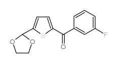 5-(1,3-DIOXOLAN-2-YL)-2-(3-FLUOROBENZOYL)THIOPHENE图片