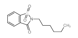 8-hexyl-9,9-dioxo-9$l^{6}-thia-8-azabicyclo[4.3.0]nona-1,3,5-trien-7-one Structure