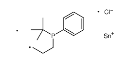 tert-butyl-[3-[chloro(dimethyl)stannyl]propyl]-phenylphosphane Structure