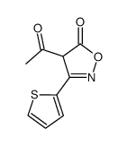 4-acetyl-3-thiophen-2-yl-2H-isoxazol-5-one结构式