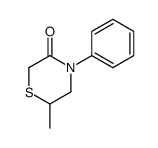 6-methyl-4-phenylthiomorpholin-3-one Structure