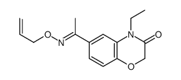 4-ethyl-6-[(E)-C-methyl-N-prop-2-enoxycarbonimidoyl]-1,4-benzoxazin-3-one Structure