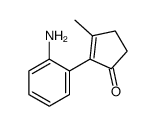 2-(2-aminophenyl)-3-methylcyclopent-2-en-1-one Structure