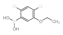 2,4-二氯-5-乙氧基苯硼酸结构式