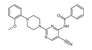 N-{5-Cyano-2-[4-(2-methoxy-phenyl)-piperazin-1-yl]-pyrimidin-4-yl}-benzamide Structure