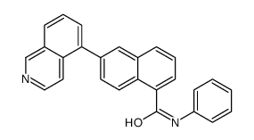 6-(5-异喹啉)-N-苯基-1-萘羧酰胺结构式