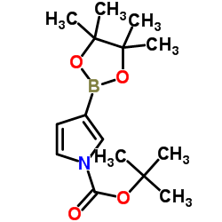 1-Boc-3-吡咯硼酸频哪醇酯结构式