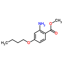 Methyl 2-amino-4-butoxybenzoate结构式