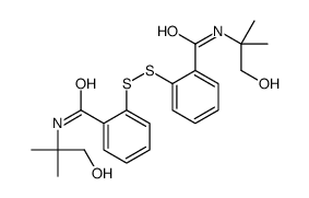 N-(1-hydroxy-2-methylpropan-2-yl)-2-[[2-[(1-hydroxy-2-methylpropan-2-yl)carbamoyl]phenyl]disulfanyl]benzamide结构式