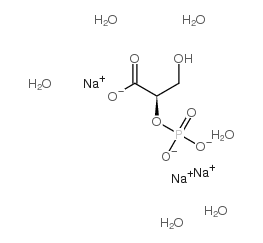 Trisodium D-(+)-2-phosphoglycerate hydrate结构式