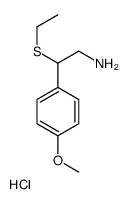 2-ethylsulfanyl-2-(4-methoxyphenyl)ethanamine,hydrochloride结构式