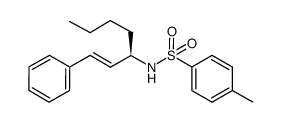 (R,E)-1-phenyl-N-tosylhept-1-en-3-amine结构式