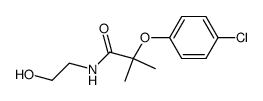 2-(4-Chloro-phenoxy)-N-(2-hydroxy-ethyl)-2-methyl-propionamide结构式