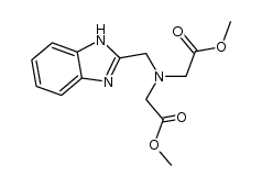 (1H-benzimidazol-2-ylmethylimino)-di-acetic acid dimethyl ester Structure