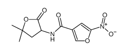 N-(5,5-Dimethyl-2-oxotetrahydrofuran-3-yl)-5-nitro-3-furancarboxamide结构式