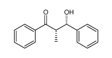 (2SR,3RS)-2-methyl-1,3-diphenyl-3-hydroxypropan-1-one结构式