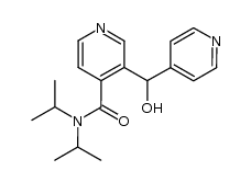 N,N-diisopropyl-3-[hydroxy(4-pyridyl)methyl]isonicotinamide Structure