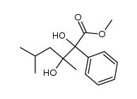 methyl 2-phenyl-2,3-dihydroxy-3,5-dimethylhexanoate结构式