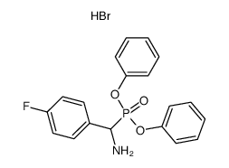 [Amino-(4-fluoro-phenyl)-methyl]-phosphonic acid diphenyl ester; hydrobromide Structure