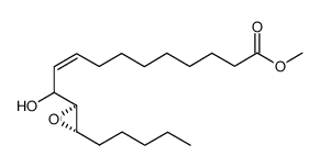 (Z)-11-Hydroxy-11-((2S,3S)-3-pentyl-oxiranyl)-undec-9-enoic acid methyl ester Structure