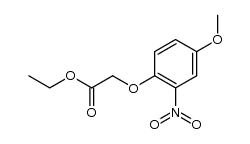 ethyl 2-[4-methoxy-2-nitrophenoxy]acetate Structure