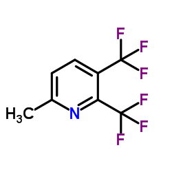 6-Methyl-2,3-bis(trifluoromethyl)pyridine Structure