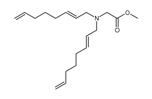 N,N-bis(2,7-octadienyl)-glycine methyl ester Structure