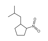 1-isobutyl-2-nitrocyclopentane Structure