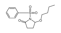 1-(benzenesulfonyl)-5-butoxypyrrolidin-2-one结构式