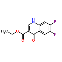 Ethyl 6,7-difluoro-4-hydroxyquinoline-3-carboxylate Structure