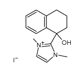 1,3-dimethyl-2-(1-hydroxy-1,2,3,4-tetrahydronaphth-1-yl)-1H-imidazolium iodide Structure