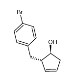 (1S,2S)-2-(4-bromobenzyl)cyclopent-3-enol结构式