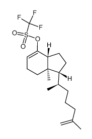 de-A,B-25-cholesta-8,25-dien-8-yl trifluromethanesulfonate结构式