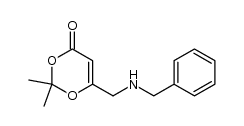 6-((benzylamino)methyl)-2,2-dimethyl-4H-1,3-dioxin-4-one Structure