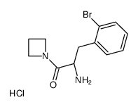 (2R)-2-amino-1-(azetidin-1-yl)-3-(2-bromophenyl)propan-1-one,hydrochloride Structure