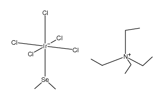 tetraethylammonium pentachloro(dimethylselenide)iridate(IV)结构式