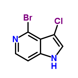 4-Bromo-3-chloro-5-azaindole Structure