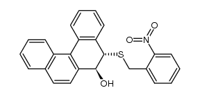 (5S,6S)-5-((2-nitrobenzyl)thio)-5,6-dihydrobenzo[c]phenanthren-6-ol Structure